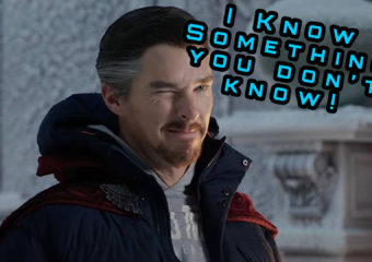 Doctor Strange looks like he has a secret